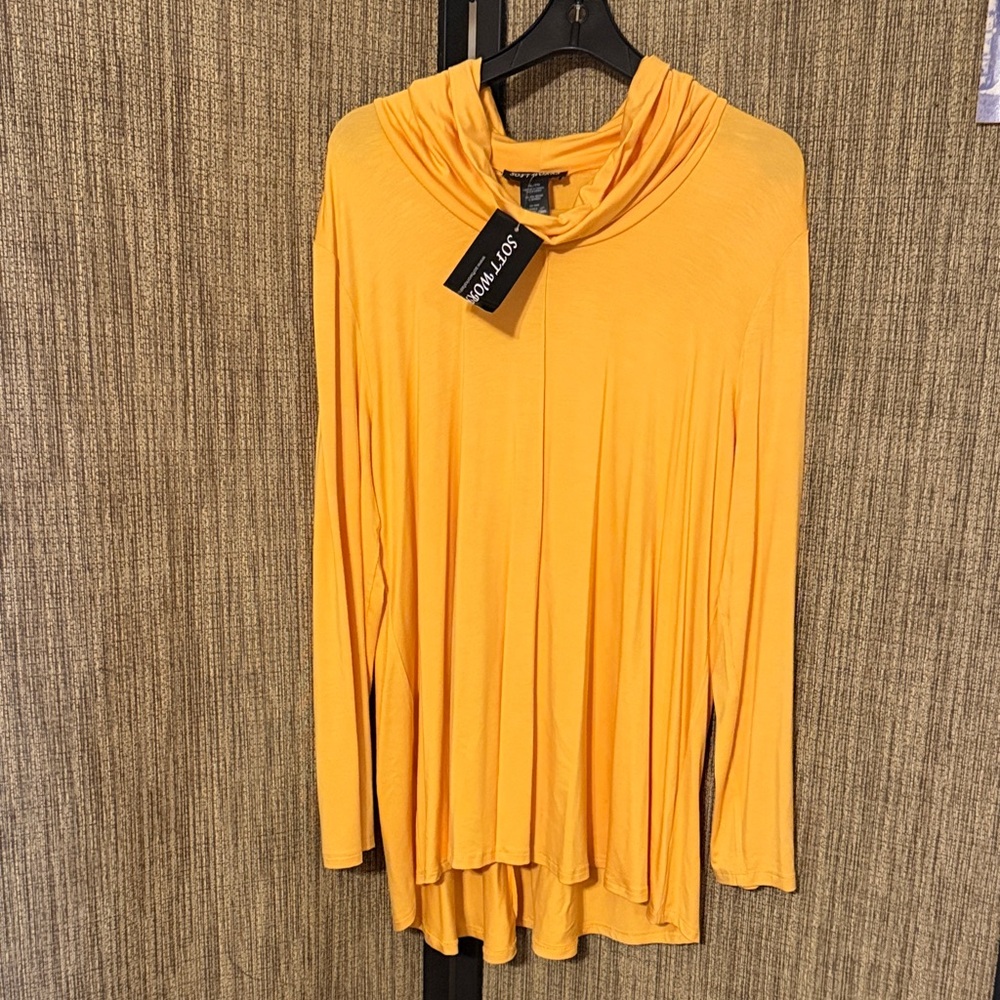 Soft Surroundings Golden Draped Top